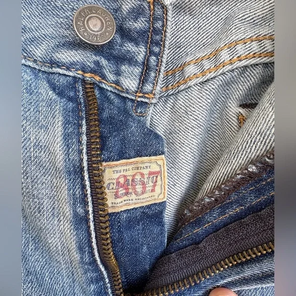 Polo Ralph Lauren Jeans Mens 34x30 Blue Denim 867 Classic Fit Medium Wash EUC - Picture 4 of 16